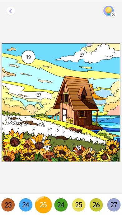 Daily Coloring by Number Walkthrough (iOS)