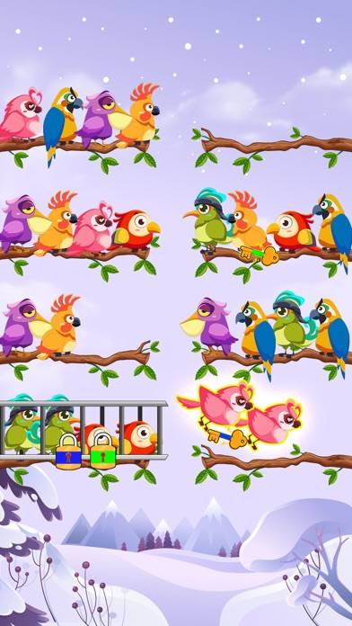 Bird Sort Color Puzzle Game Walkthrough (iOS)