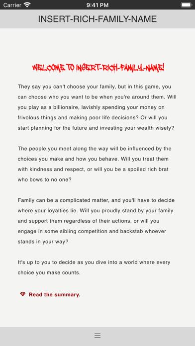 Insert-Rich-Family-Name Walkthrough (iOS)