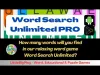 How to play Word Search Unlimited PRO (iOS gameplay)